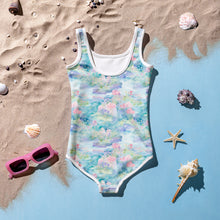 Load image into Gallery viewer, Water Liliy- Print Kids Swimsuit