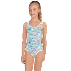Water Liliy- Print Kids Swimsuit