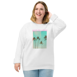 God is Love- Unisex organic raglan sweatshirt