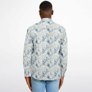 Neutral Tropic Toile- Men's LS Button Down Shirt