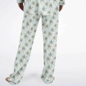 Men's Satin Pajamas - AOP