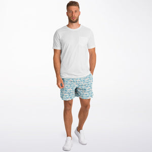 Tropic Cube- Men's Athletic Shorts