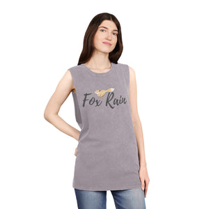 Fox Logo- Unisex Stonewash Tank Top