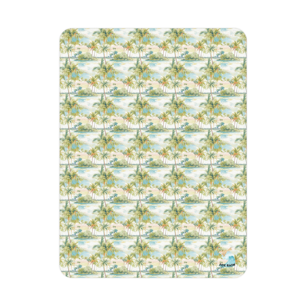 Palm Tree Breeze- Toddler Blanket