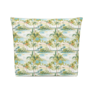 Palm Tree Breeze Cotton Zipper Bag