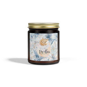 Neutral Toile Tropic- Coconut Apricot Candle (USA MADE 4oz)