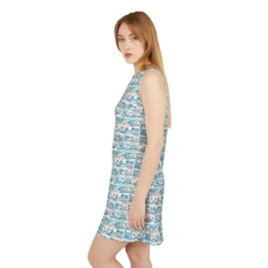 Tropic Cube A-line Sleeveless Dress