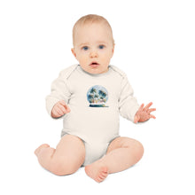 Load image into Gallery viewer, Chungi Snow Globe- Baby LS Organic Bodysuit