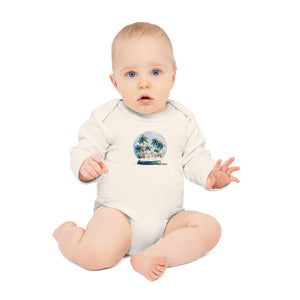 Chungi Snow Globe- Baby LS Organic Bodysuit