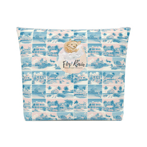 Tropic Cube Cotton Zipper Bag