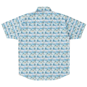 Tropic Sojourn- Mens Short Sleeve Button Down Shirt