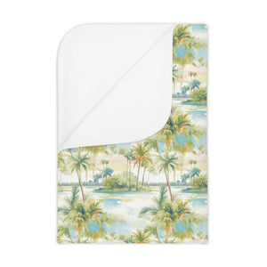 Palm Tree Breeze- Toddler Blanket