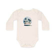 Load image into Gallery viewer, Chungi Snow Globe- Baby LS Organic Bodysuit