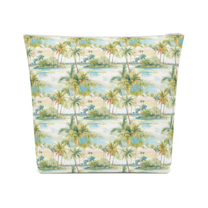 Palm Tree Breeze Cotton Zipper Bag