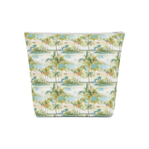 Palm Tree Breeze Cotton Zipper Bag