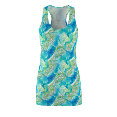 Women's Racerback Cover Up- Azul Adventure