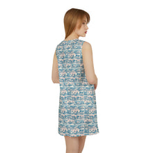 Load image into Gallery viewer, Tropic Cube A-line Sleeveless Dress