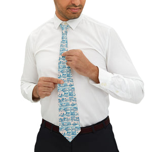 Tropic Cube Printed Necktie