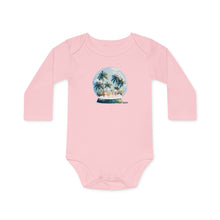 Load image into Gallery viewer, Chungi Snow Globe- Baby LS Organic Bodysuit