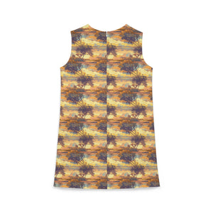 Florida Fire Sky A-line Sleeveless Dress