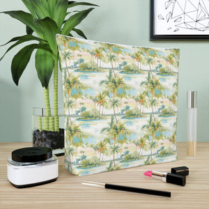 Palm Tree Breeze Cotton Zipper Bag