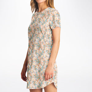 Orange Blossom - Rounded Hem T-Shirt Dress