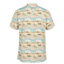 Load image into Gallery viewer, Pastel Ecosystem- Men&#39;s Blade Collar Polo Shirt