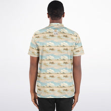 Load image into Gallery viewer, Pastel Ecosystem- Men&#39;s Blade Collar Polo Shirt