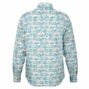 Tropic Cube- Men's LS Button Down Shirt