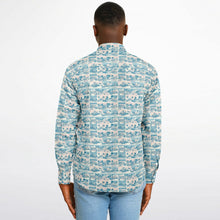 Load image into Gallery viewer, Tropic Cube- Men&#39;s LS Button Down Shirt