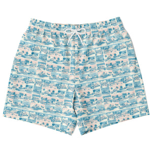 Tropic Cube- Men's Athletic Shorts