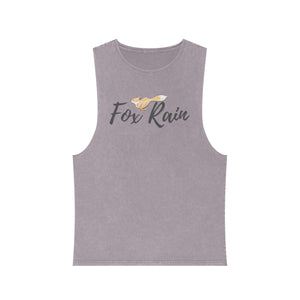 Fox Logo- Unisex Stonewash Tank Top