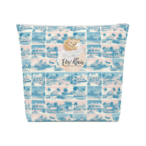 Tropic Cube Cotton Zipper Bag