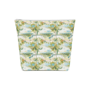 Palm Tree Breeze Cotton Zipper Bag