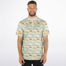 Load image into Gallery viewer, Pastel Ecosystem- Men&#39;s Blade Collar Polo Shirt