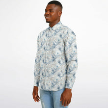 Load image into Gallery viewer, Neutral Tropic Toile- Men&#39;s LS Button Down Shirt