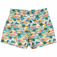 Load image into Gallery viewer, Tropical Mid Mod House- Kids Swim Trunks