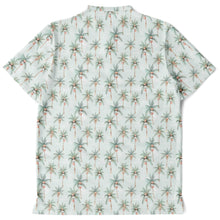 Load image into Gallery viewer, Festive Palms- Mens Blade Collar Polo Shirt