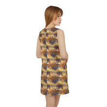 Load image into Gallery viewer, Florida Fire Sky A-line Sleeveless Dress