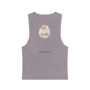 Fox Logo- Unisex Stonewash Tank Top