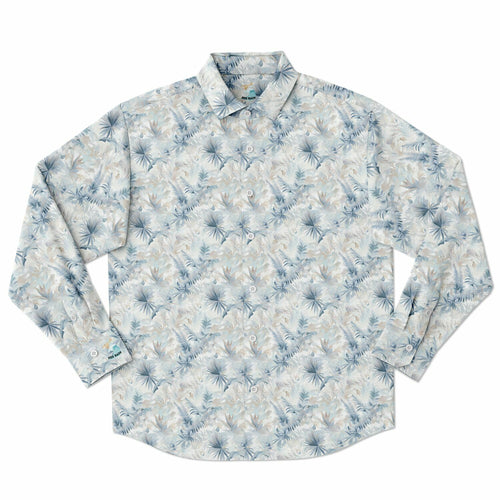 Neutral Tropic Toile- Men's LS Button Down Shirt