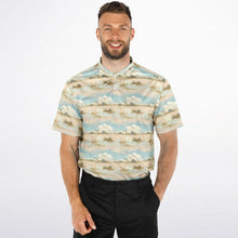 Load image into Gallery viewer, Pastel Ecosystem- Men&#39;s Blade Collar Polo Shirt