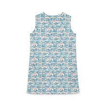 Load image into Gallery viewer, Tropic Cube A-line Sleeveless Dress