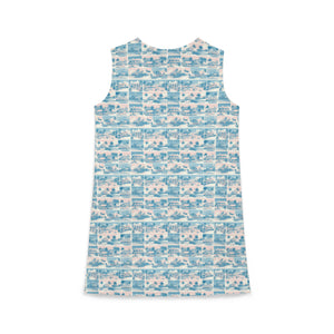 Tropic Cube A-line Sleeveless Dress