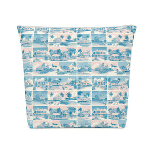 Tropic Cube Cotton Zipper Bag