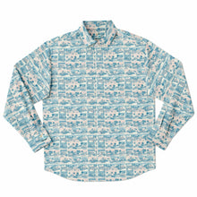 Load image into Gallery viewer, Tropic Cube- Men&#39;s LS Button Down Shirt