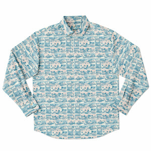 Tropic Cube- Men's LS Button Down Shirt