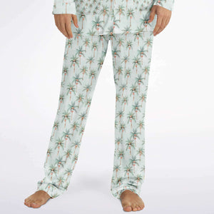 Men's Satin Pajamas - AOP