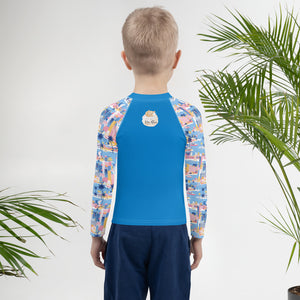 Miami Skyline- Unisex Kids Rash Guard