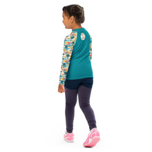 Load image into Gallery viewer, Tropical Mid Mod House- Unisex Kids Rash Guard